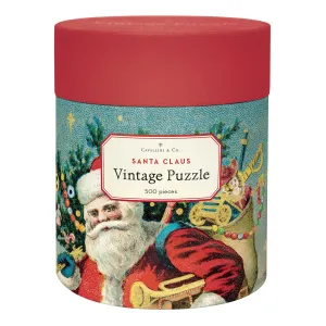 Vintage Style Puzzle-Santa