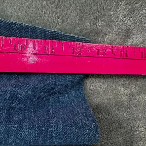 Vtg Jean Woman 26 Blue Rare Y2K High Rise Flared Bell Bottom Egyptian Buckle See