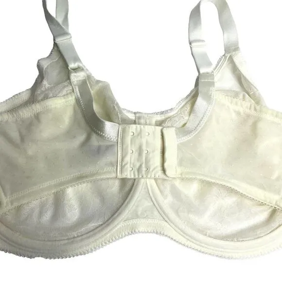 Wacoal  Retro Chic Full Figure Underwire Bra Sz 38G ivory