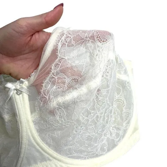 Wacoal  Retro Chic Full Figure Underwire Bra Sz 38G ivory
