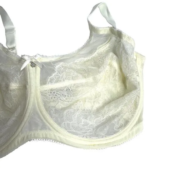 Wacoal  Retro Chic Full Figure Underwire Bra Sz 38G ivory