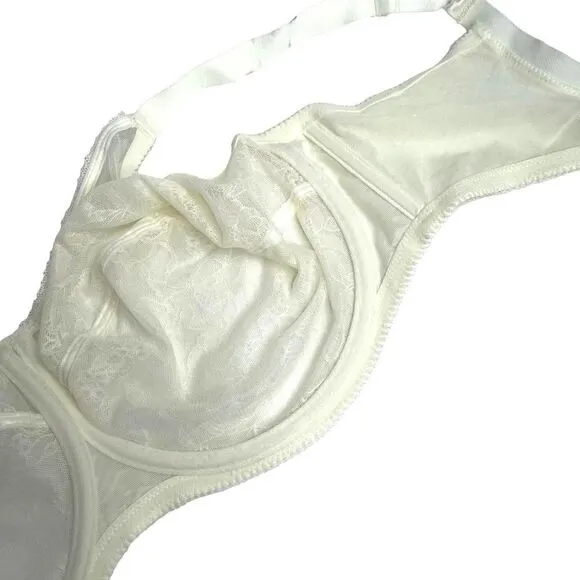 Wacoal  Retro Chic Full Figure Underwire Bra Sz 38G ivory