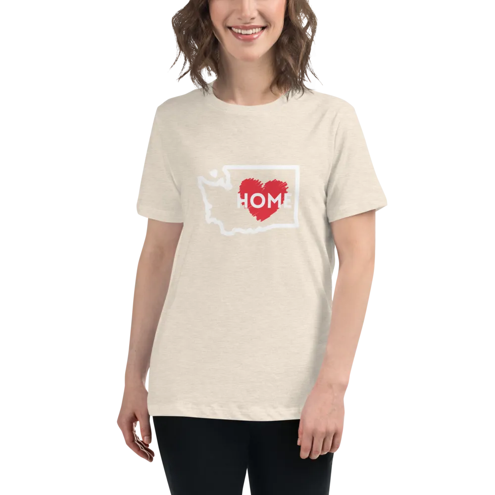 WASHINGTON IS HOME Women's Relaxed T-Shirt