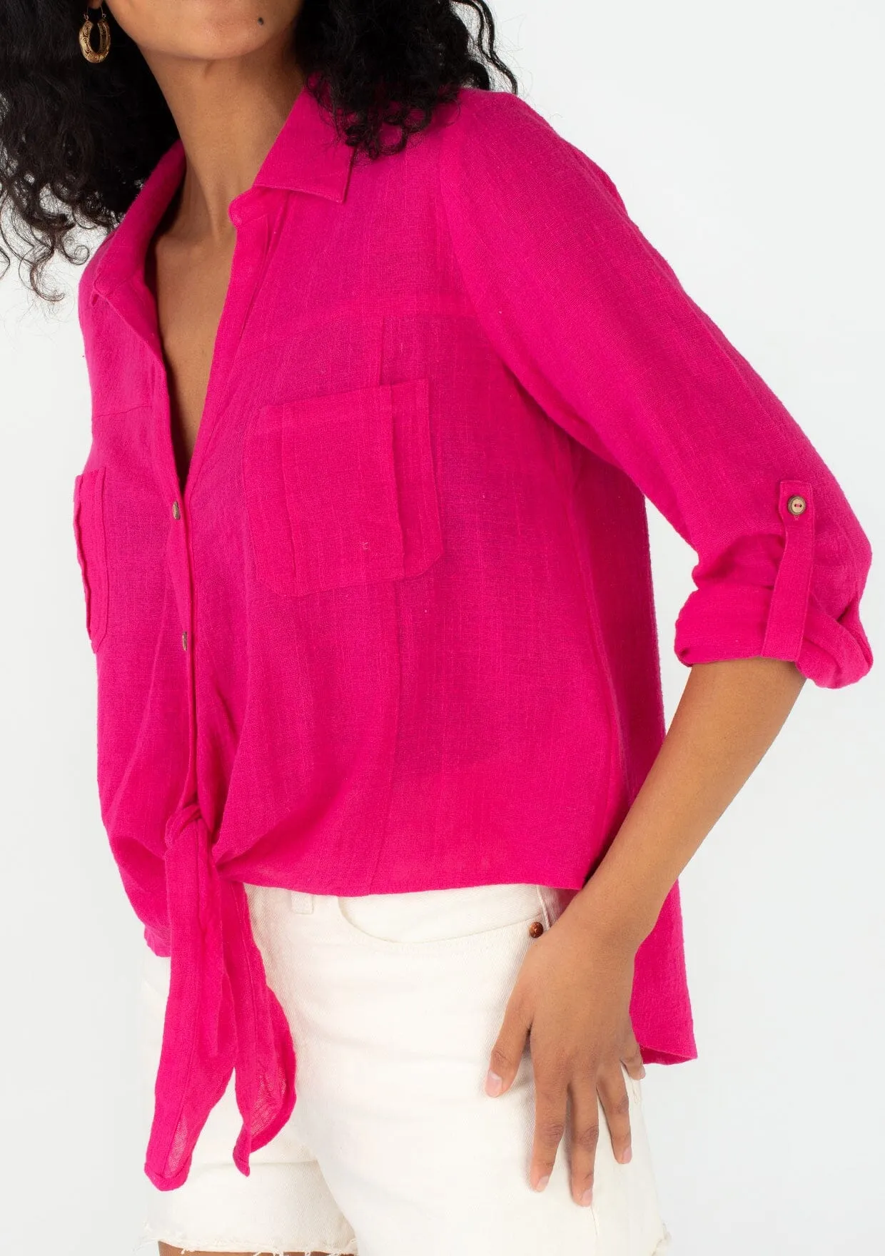 Weekend Tie Front Shirt