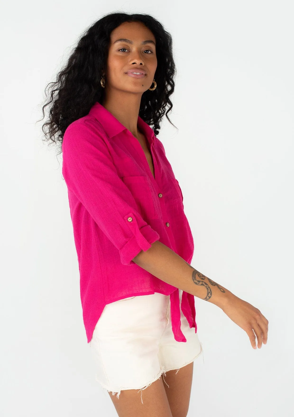Weekend Tie Front Shirt