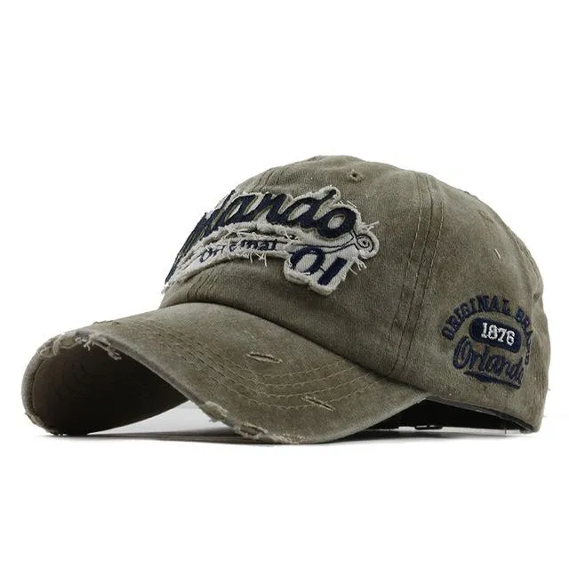 West Louis™ Vintage Gorras Letter Baseball CapS
