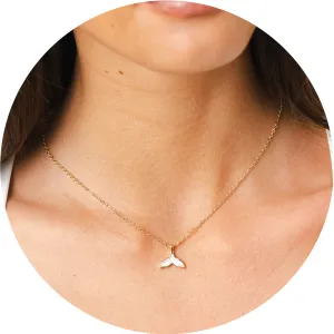 Whale's Tail Charm Necklace
