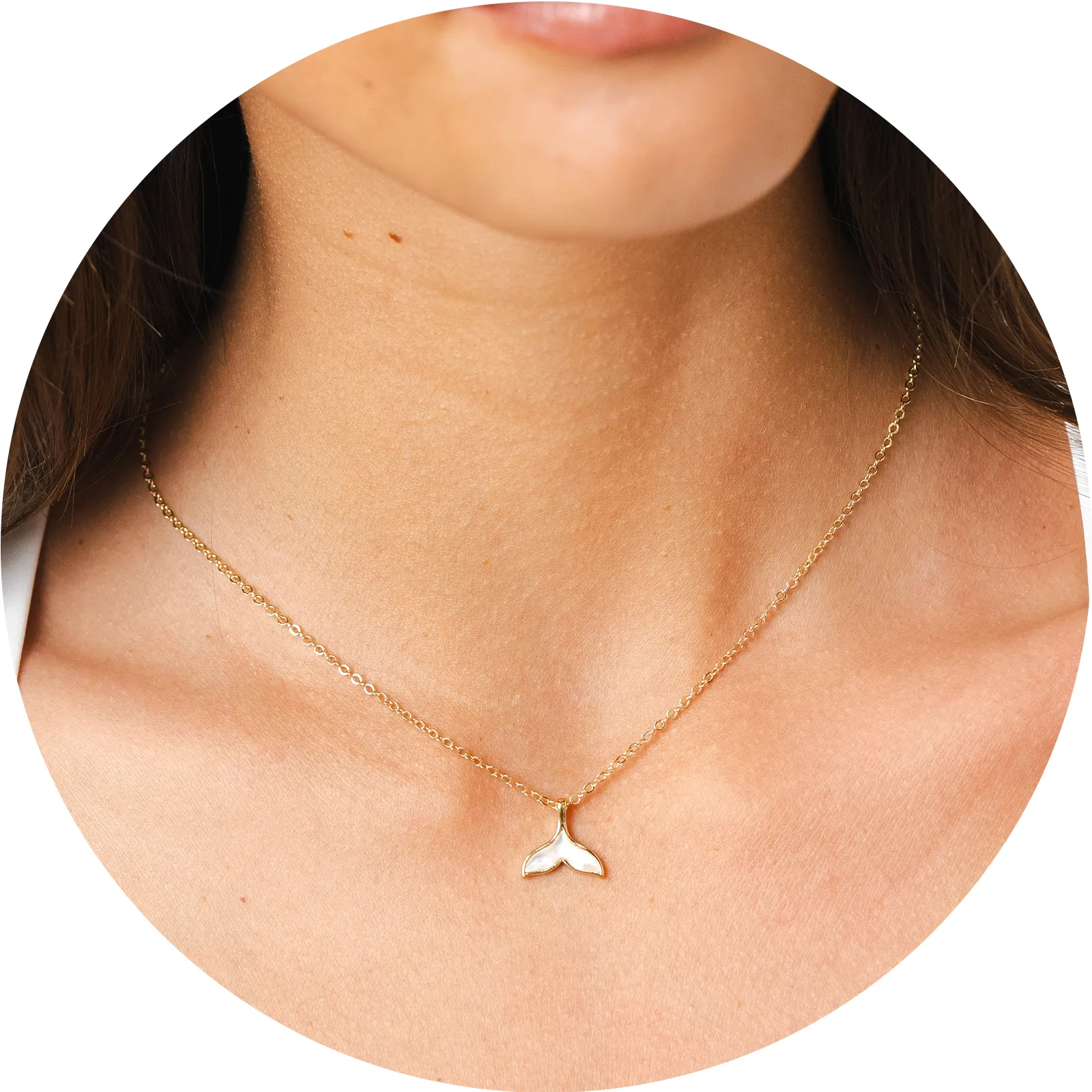 Whale's Tail Charm Necklace