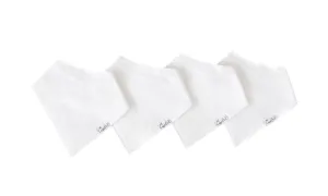 White Basics Bandana Bib Set 4PK