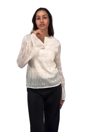 White Knit Breeze Top
