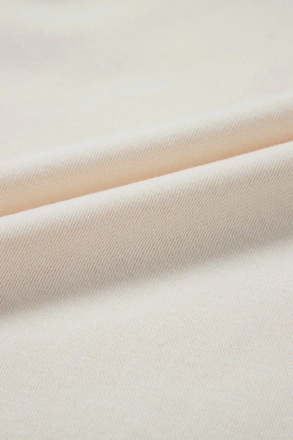White Pearled Puff Sleeve Round Neck Loose Top
