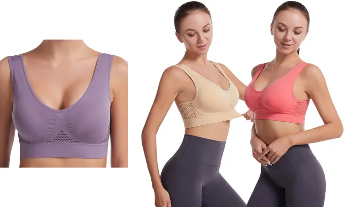 Wireless Breathable Sports Bra