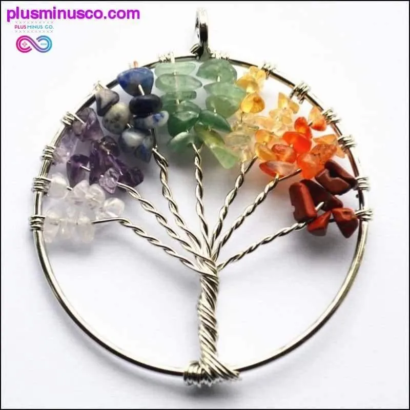 Wisdom Tree Charm 7 Chakra Reiki Healing Tree of Life