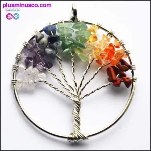Wisdom Tree Charm 7 Chakra Reiki Healing Tree of Life