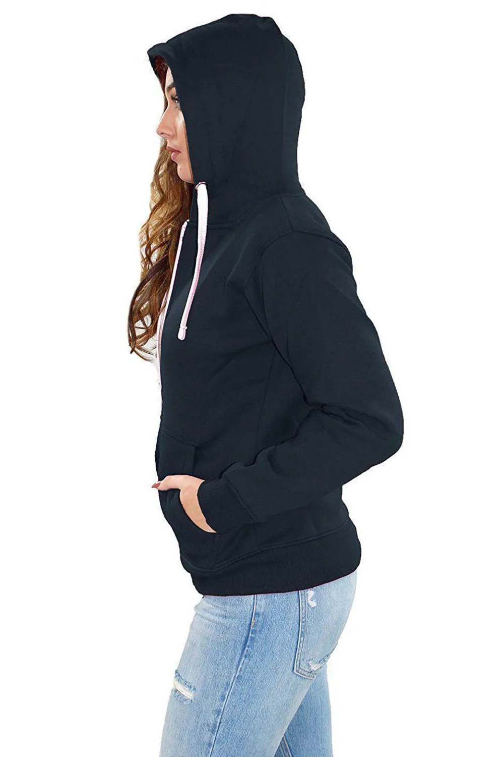 Women Plain Soft Fleece Hoodie