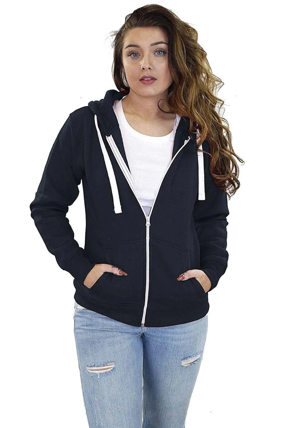 Women Plain Soft Fleece Hoodie