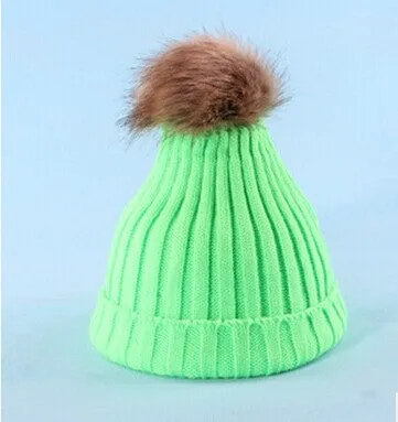 Women Spring Winter Hats Beanies Knitted Cap Crochet Hat Rabbit Fur Ear Protect Casual Cap