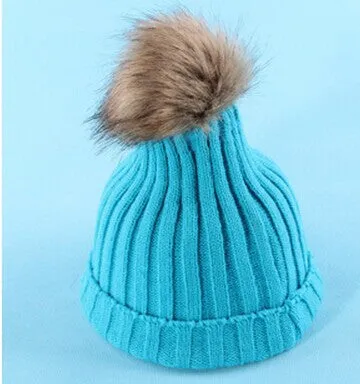 Women Spring Winter Hats Beanies Knitted Cap Crochet Hat Rabbit Fur Ear Protect Casual Cap