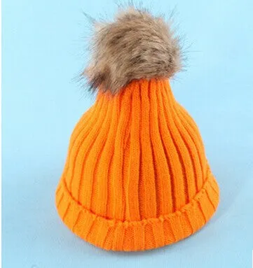 Women Spring Winter Hats Beanies Knitted Cap Crochet Hat Rabbit Fur Ear Protect Casual Cap