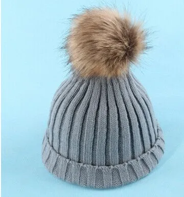 Women Spring Winter Hats Beanies Knitted Cap Crochet Hat Rabbit Fur Ear Protect Casual Cap