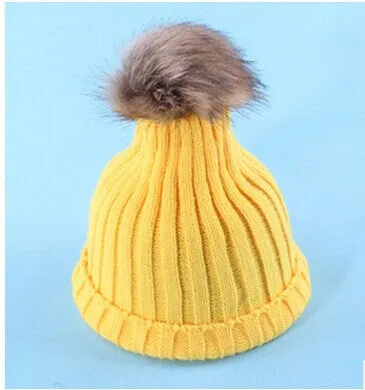 Women Spring Winter Hats Beanies Knitted Cap Crochet Hat Rabbit Fur Ear Protect Casual Cap