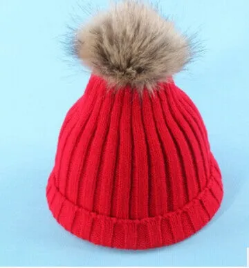 Women Spring Winter Hats Beanies Knitted Cap Crochet Hat Rabbit Fur Ear Protect Casual Cap