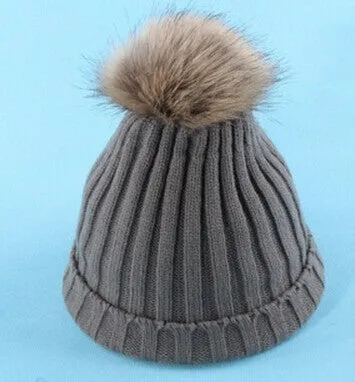 Women Spring Winter Hats Beanies Knitted Cap Crochet Hat Rabbit Fur Ear Protect Casual Cap