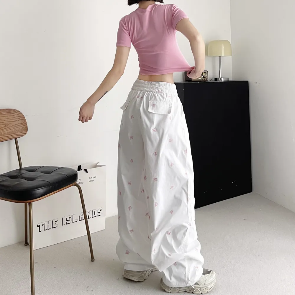 Women's Butterfly Embroidered Sweatpants