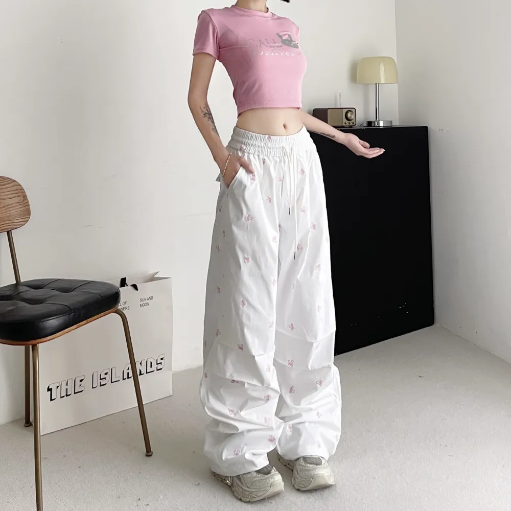 Women's Butterfly Embroidered Sweatpants