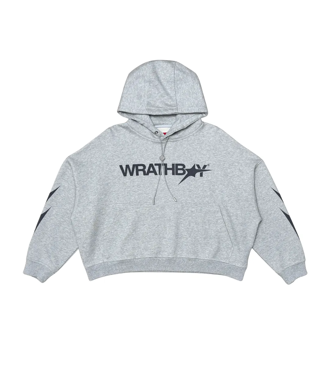 Wrathboy - Death/Glory Crop  Hoodie - Grey