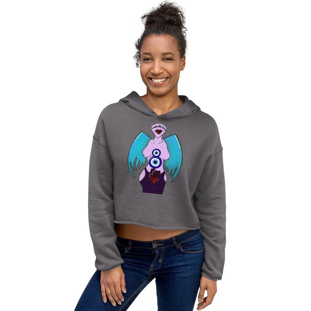 X Mal de Ojo Crop Hoodie