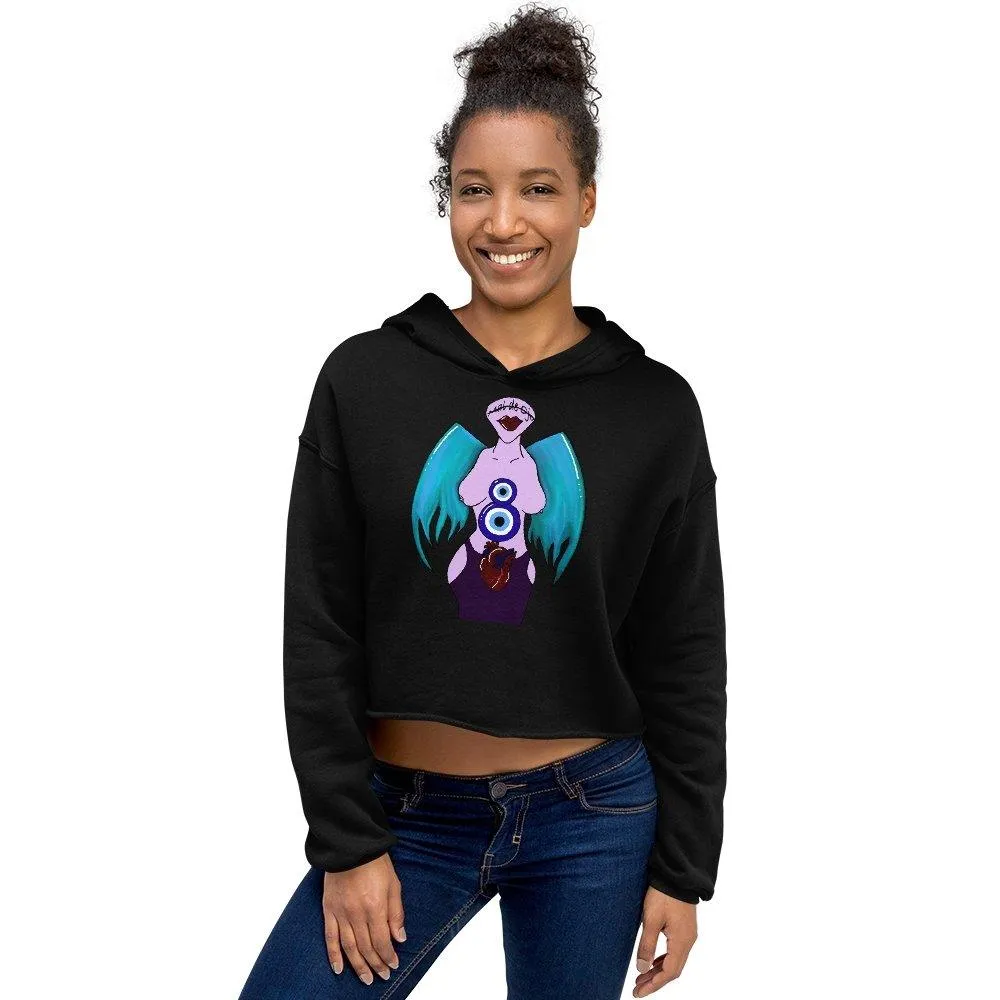 X Mal de Ojo Crop Hoodie