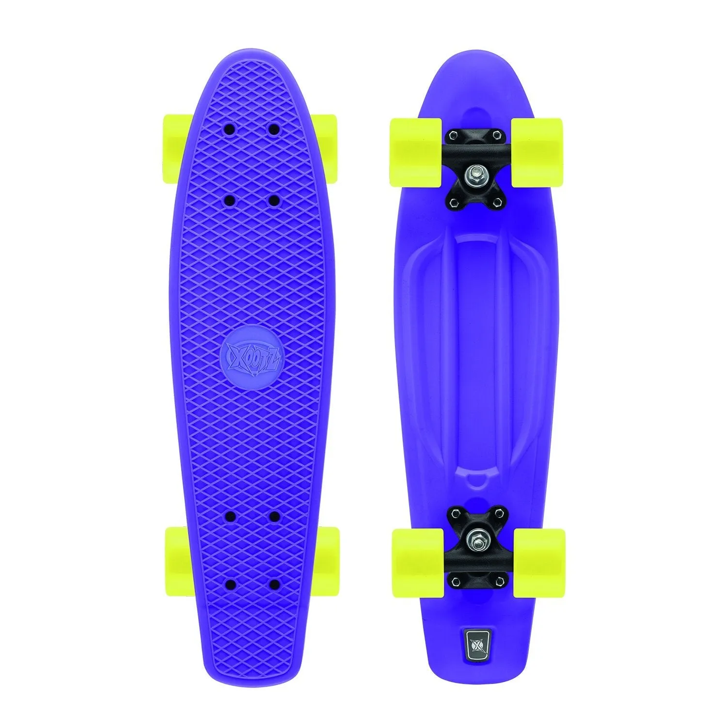 Xootz Kid's Retro Plastic Cruiser Skateboard Purple 22-Inch