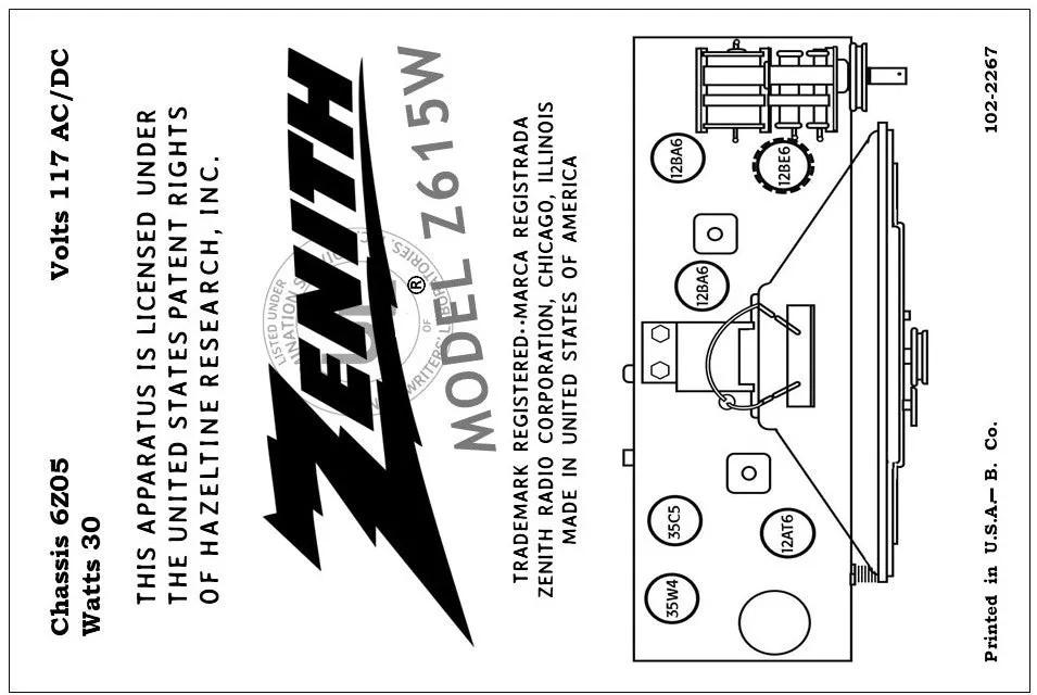 ZENITH-Z615W